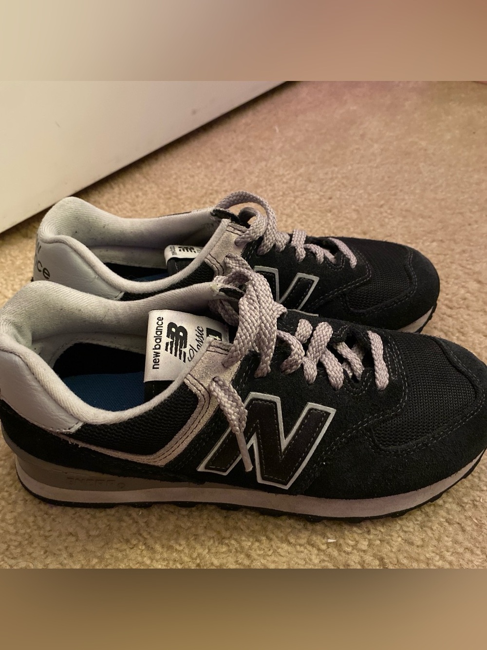 New Balance Kids Black and Gray Low-Top Sneakers